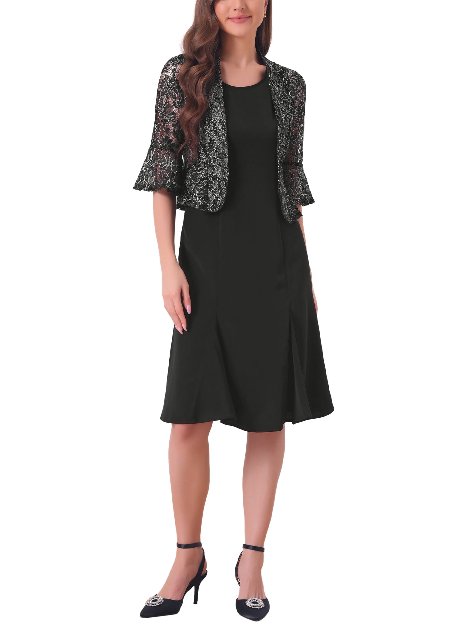 plus wrap midi dress Kiyonna Women's Plus Size Whimsy Wrap Dress