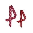 thumbnail image 1 of INSPIRE CHIC 2Pcs 50s Skinny Silky Scarf Polka Dots Waistband Narrow Neck Scarf Long Red&Short Red, 1 of 6