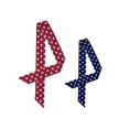 thumbnail image 1 of INSPIRE CHIC 2Pcs 50s Skinny Silky Scarf Polka Dots Waistband Narrow Neck Scarf Long Red&Short Navy Blue, 1 of 6
