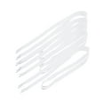 thumbnail image 1 of INSPIRE CHIC 5 Pairs 43.3 Inch Length Plastic Tips Flat Wide Shoelaces Laces Shoestring White One Size, 1 of 1