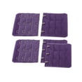 thumbnail image 1 of INSPIRE CHIC Women 3 Rows 3 Hooks Extension Bra Strap Extender Eggplant Color 5 Pcs, 1 of 1