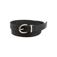 thumbnail image 1 of INSPIRE CHIC Alligator Embossed Belts Leather Waist Alloy Pin Buckle Belt For Women 106cm/41.7" Black, 1 of 4