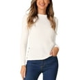 thumbnail image 1 of INSPIRE CHIC Basic Knit Sweater for Women's Stretchy Long Sleeve Crew Neck Casual Sweater Tops, 1 of 4
