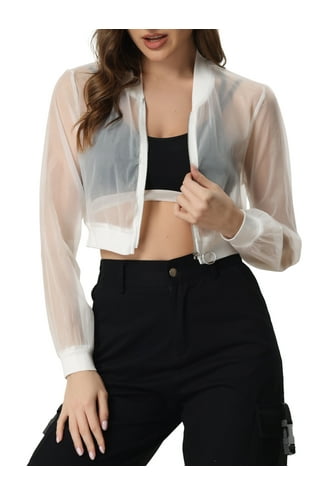 新品　AMOMENTO　SHEER CROP JACKET 新品 AMOMENTO SHEER CROP JACKET