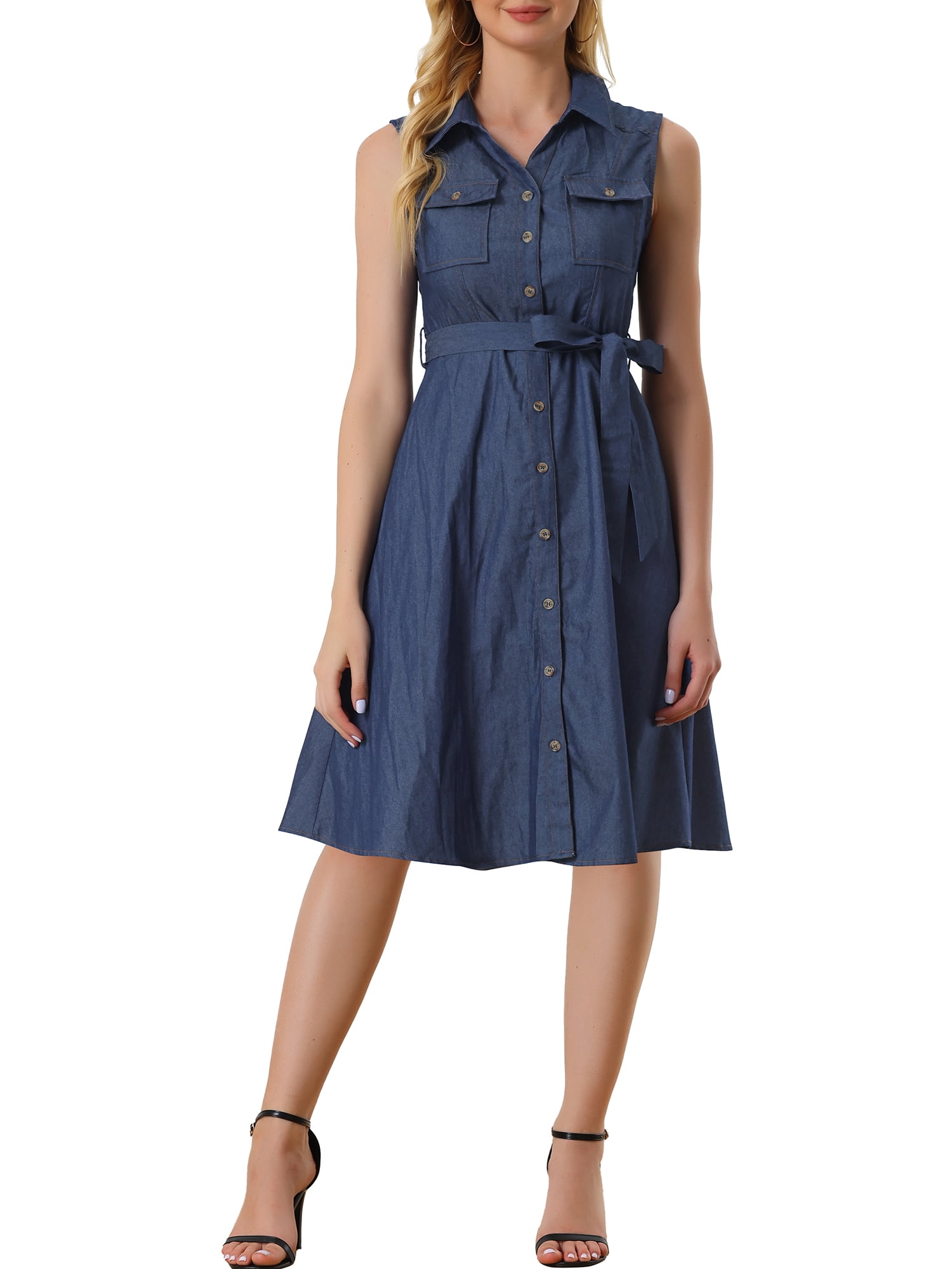 blue dress for baby girl Chambray Maxi Dress – RubyClaire Boutique main image 0