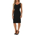 thumbnail image 1 of INSPIRE CHIC Cocktail Dresses for Women's Elegant Sweetheart Neck Sleeveless Bodycon Pencil Dress, 1 of 5