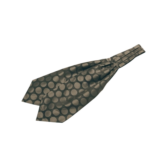 INSPIRE CHIC Cravat Ties for Men Polka Dots Cravat Wedding Party Casual Ascot Tie Brown One Size