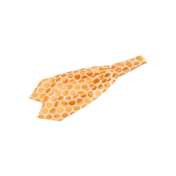 INSPIRE CHIC Cravat Ties for Men Polka Dots Cravat Wedding Party Casual Ascot Tie Orange One Size