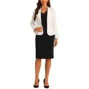 Womens White Suits Business