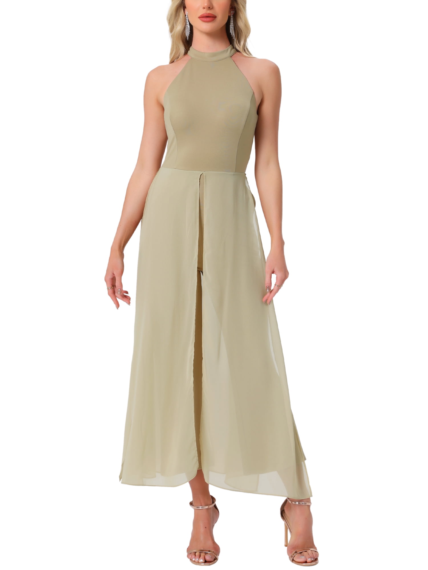 Short-Sleeve Belted Wide-Leg Elegant Women’s Jumpsuit