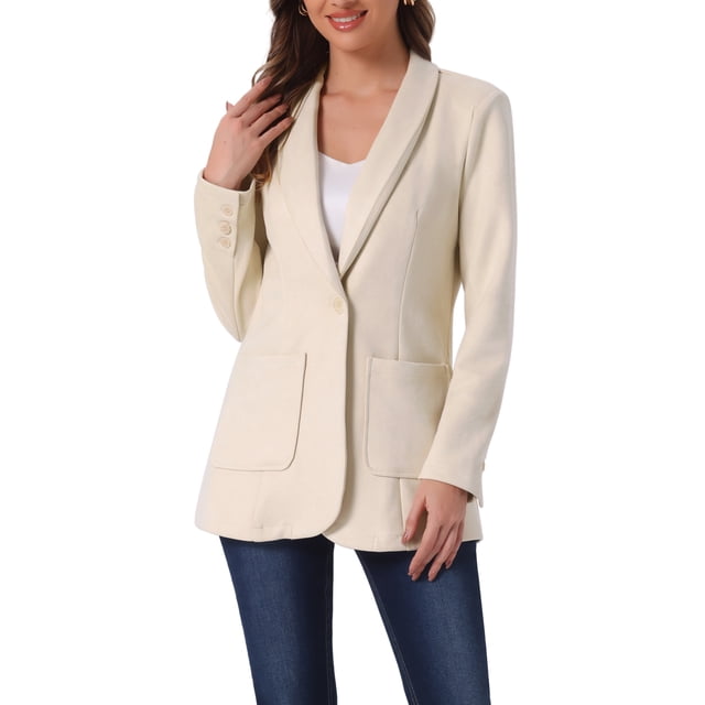 Allegra K EnTweed Blazer voor dames, 2-delig, elegante set met