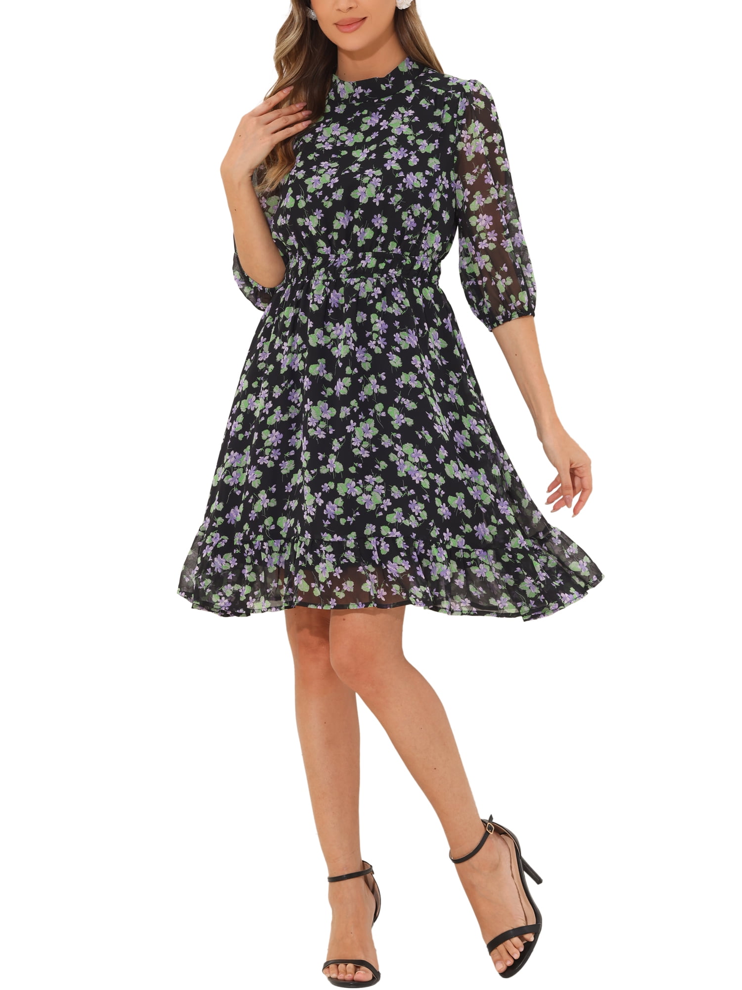 Elchic Maroon Casual A-line Women Dress
