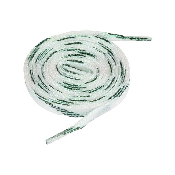 INSPIRE CHIC Glitter Shiny Flat Sneakers Shoelace Metallic Sparkling Shoe Laces Strings Green 170cm/66.93"