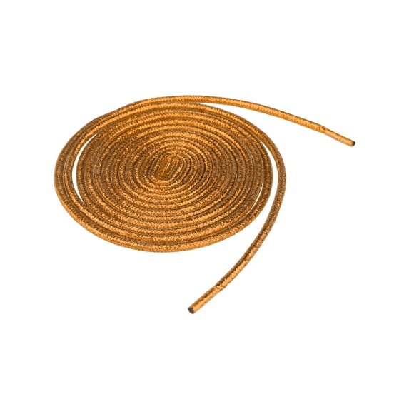 INSPIRE CHIC Glitter Shiny Shoelace Sparkling Shimmery Sneakers Round Shoe Laces Strings Dark Orange 90cm/35.43"