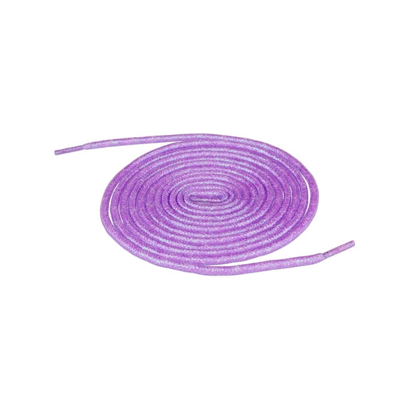 INSPIRE CHIC Glitter Shiny Shoelace Sparkling Shimmery Sneakers Round Shoe Laces Strings Light Magenta 160cm/62.99"/23.62"