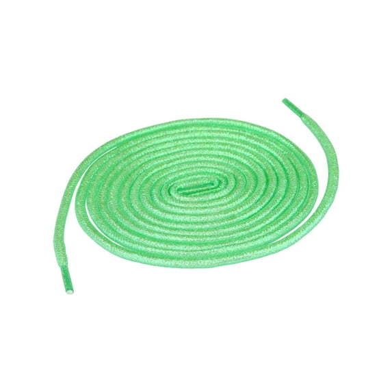 INSPIRE CHIC Glitter Shiny Shoelace Sparkling Shimmery Sneakers Round Shoe Laces Strings Pale Green 120cm/47.25"
