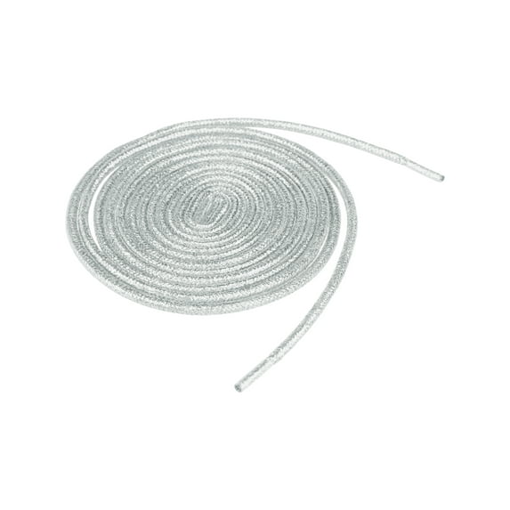 INSPIRE CHIC Glitter Shiny Shoelace Sparkling Shimmery Sneakers Round Shoe Laces Strings Silver 140cm/55.12"