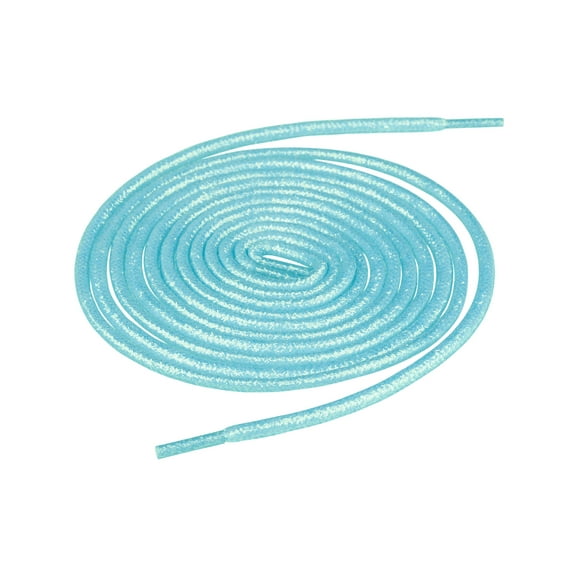 INSPIRE CHIC Glitter Shiny Shoelace Sparkling Shimmery Sneakers Round Shoe Laces Strings Sky Blue 150cm/59.06"/19.68"