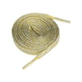 thumbnail image 1 of INSPIRE CHIC Glitter Shiny Sparkling Flat Sneakers Shoelace Shoe Laces Strings Gold & Silver 110cm/43.31", 1 of 6