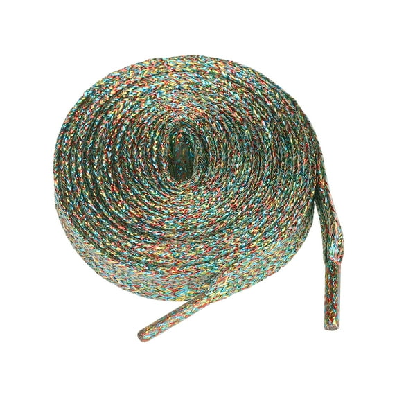 INSPIRE CHIC Glitter Shiny Sparkling Flat Sneakers Shoelace Shoe Laces Strings 4-Color Threads 120cm/47.24"