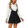 thumbnail image 1 of INSPIRE CHIC Gothic Party Overalls Dress for Women's a Line Elastic Waist Short Suspender Skirt Black XL, 1 of 5