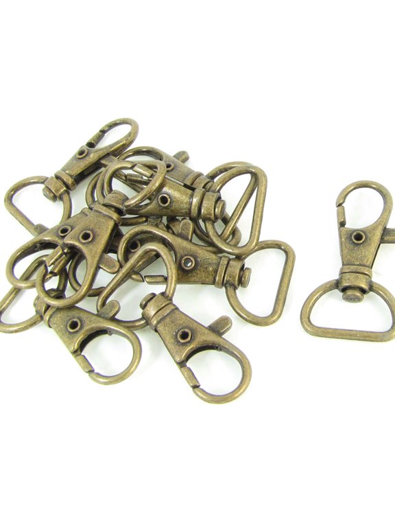 Handbag Backpack Adornment Strap Wearing Swivel Snap Buckle Tone 10pcs