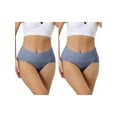 thumbnail image 1 of NOMADIC NOOK High Waist Underpants for Women's Plus Size Briefs Underwear Tummy Control Panties 2 Packs, 1 of 4