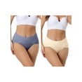 thumbnail image 1 of NOMADIC NOOK High Waist Underpants for Women's Plus Size Briefs Underwear Tummy Control Panties 2 Packs, 1 of 4