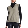 thumbnail image 1 of INSPIRE CHIC Knit Sweater Vest Top for Women's Sleeveless Ribbed V Neck Pullover Vests, 1 of 6