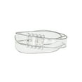 thumbnail image 1 of INSPIRE CHIC Ladies Clear Waist Belts for Jeans Transparent Belts Rectangle Buckle Silver 70-88cm/27.56-34.65", 1 of 4
