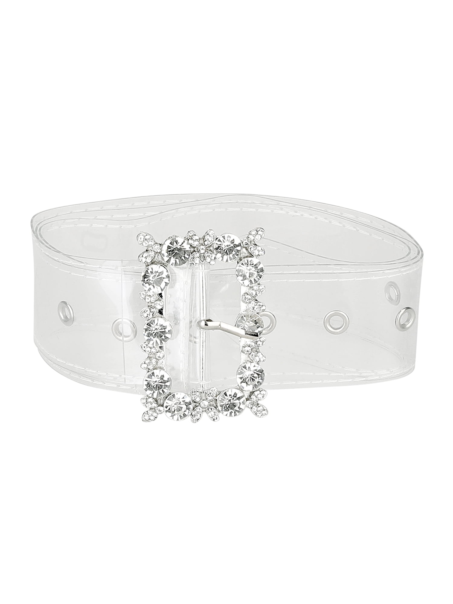 INSPIRE CHIC Ladies Grommet Clear Waist Belts for Jeans 