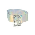 thumbnail image 1 of INSPIRE CHIC Ladies Grommet Clear Waist Belts for Jeans Transparent Belts Pin Buckle, 1 of 4