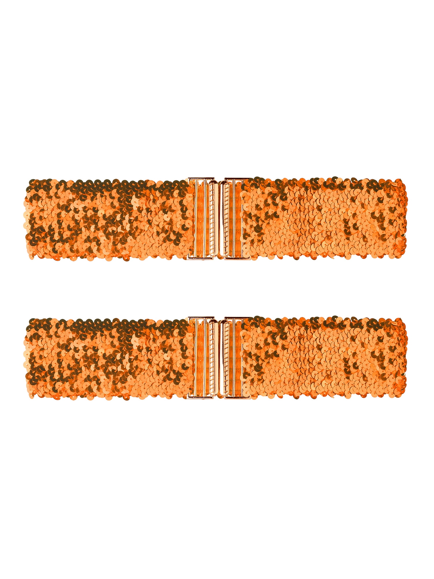 INSPIRE CHIC Ladies Shinny Wide Waist Belts Interlock  display picture 3