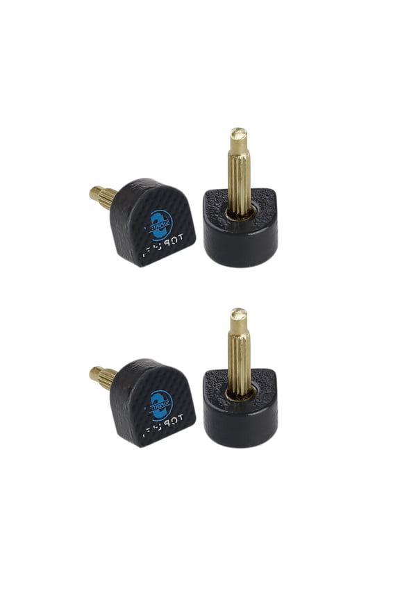 Lady Plastic Shoes Repair Caps High Heel Tips 4 Pcs 9mm x 8mm Black