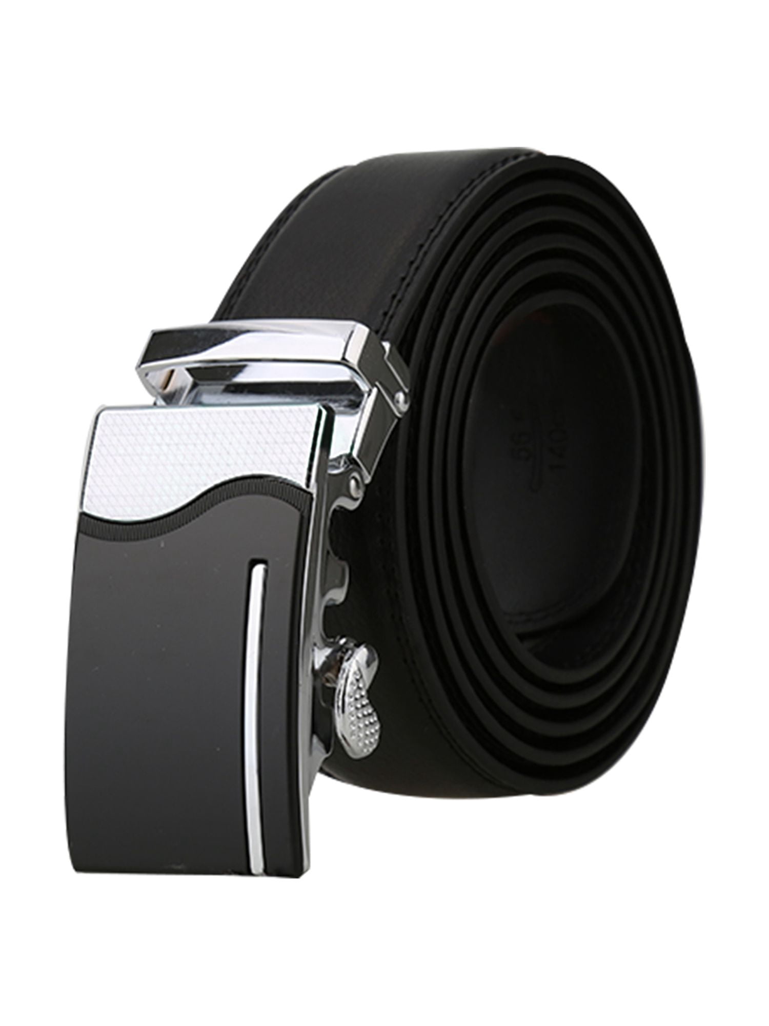 Leather Dress Belt Automatic Buckle Adjustable Waistband Business Formal Men main image 3