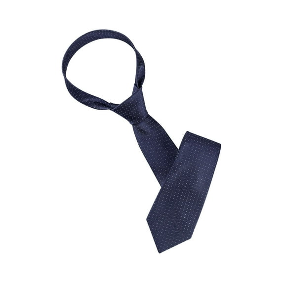 INSPIRE CHIC Men's Self-Tied Necktie Classic Width Polka Dot Ties for Men Formal Wedding Navy Blue One Size
