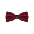 thumbnail image 1 of INSPIRE CHIC Father's Day Men's Formal Solid Pre-Tied Bow Ties Bowties Adjustable Strap Wine Red, 1 of 5