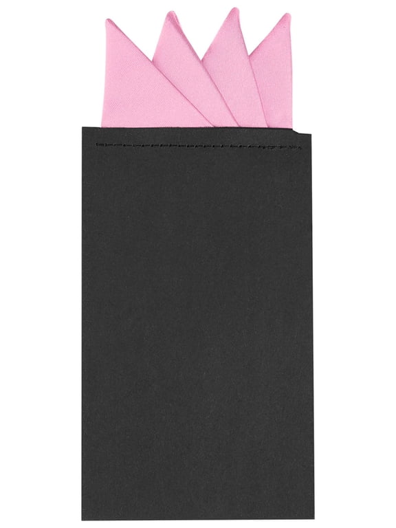 Men's Halloween Pocket Squares Pre Folded Triangles On Card Suit Handkerchief Pink One Size
