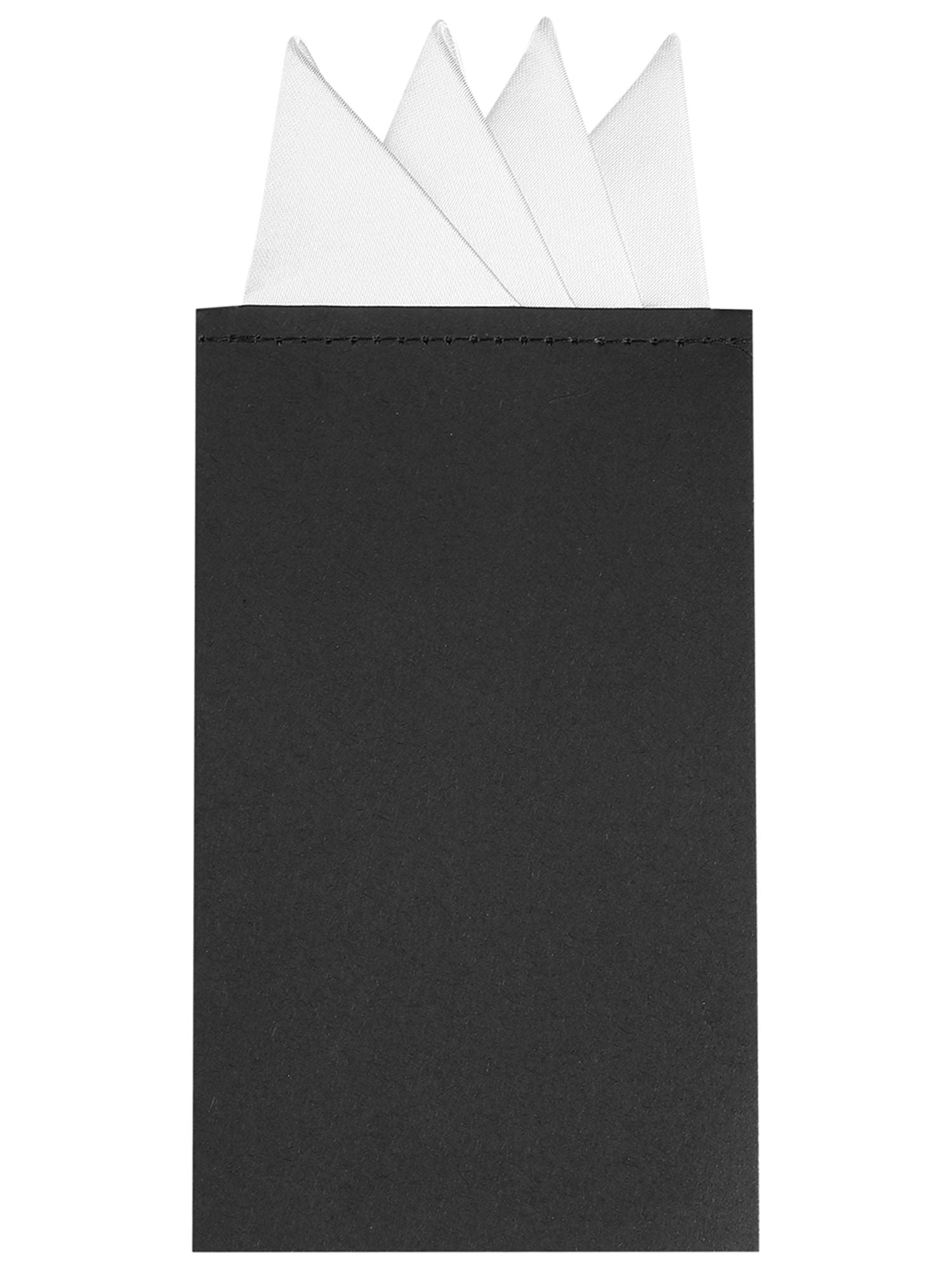 Allegra K Men's Pocket Squares PreFolded Triangles On Card Suit