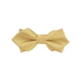 thumbnail image 1 of INSPIRE CHIC Men's Diamond Pointed Bowties Pre-tied Solid Bow Ties for Formal Wedding Champagne, 1 of 4