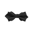 thumbnail image 1 of INSPIRE CHIC Men's Diamond Pointed Bowties Pre-tied Solid Bow Ties for Formal Wedding Black, 1 of 4