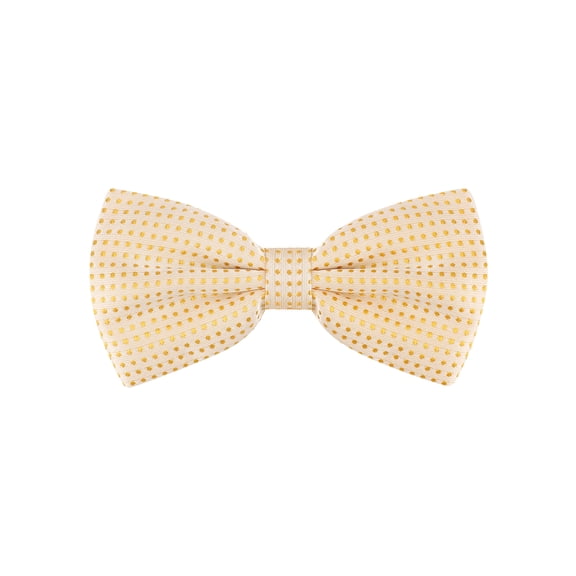INSPIRE CHIC Men's Polka Dots Pre-Tied Bow Ties Bowties Wedding Party Bowties Light Yellow One Size