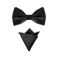 thumbnail image 1 of INSPIRE CHIC Men's Pre-Tied Bow Tie with Matching Pocket Squares Sets for Business Causal, 1 of 5