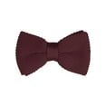 thumbnail image 1 of INSPIRE CHIC Men's Pre-Tied Bow Ties Adjustable Strap Solid Color Knitted Bowtie Wine Red, 1 of 5