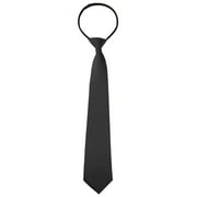 Allegra K Men's Pre Tied Pure Color Groom Zip Up Ties Adjustable Zipper Neck Tie