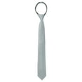 thumbnail image 1 of INSPIRE CHIC Men's Skinny Pretied Solid Color Zipper Ties Neck Adjustable Strap Wedding Groom Tie Gray One Size, 1 of 6
