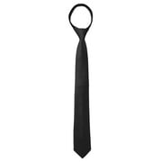 Allegra K Men's Pre-Tied Skinny Solid Color Ties Neck Adjustable Zipper Necktie
