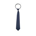 thumbnail image 1 of INSPIRE CHIC Men's Pre-Tied Zipper Tie Solid Color Formal Casual Adjustable Wide Tie Navy Blue Long 48cm/18.9', 1 of 5