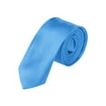 thumbnail image 1 of INSPIRE CHIC Men's Self Tied Solid Color Bussiness Neckwear Party Slim Neckties Sky Blue One Size, 1 of 6