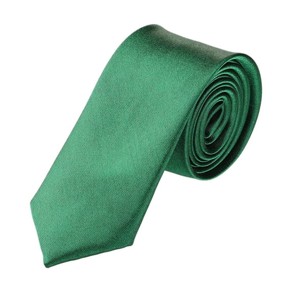 INSPIRE CHIC Men's Self Tied Solid Color Bussiness Neckwear Party Slim Neckties Green One Size